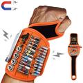 GIXUSIL Magnetic Wristband With Super Strong Magnets Holds Screws Nails Drill Bit. Unique Wrist Support Design Cool Handy Gadget Gift for Fathers Boyfriends Handyman Electrician Contractor