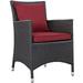 Modern Contemporary Urban Design Outdoor Patio Balcony Dining Chair Red Rattan