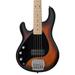 Sterling by Music Man StingRay Ray5LH Maple Fingerboard Left-Handed 5-String Electric Bass Vintage Sunburst