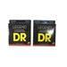 DR Guitar Strings 2 Pack Electric Legend Flat Wound Stainless Steel 13-54