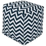 Majestic Home Goods Chevron Indoor/Outdoor Ottoman Pouf Cube