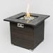 CoSoTower 30Inch Outdoor Fire Table Propane Gas Fire Pit Table With Lid Gas Fire Pit Table With Glass Rocks And Rain Cover
