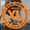 D Addario EXL110-10P Nickel Wound Electric Guitar Strings Regular Light 10-46 10 Sets