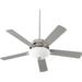 Enfield Path Ceiling Fan in Traditional Style 52 inches Wide By 19.4 inches High-Satin Nickel Finish-Silver/Walnut Blade Color Bailey Street Home