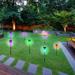 OverPatio Outdoor 10 Piece Colorful Stainless Steel Solar Power LED Pathway Lights