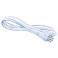 OMNIHIL (8FT) AC Power Cord Cable for KRK RP6G3-NA Rokit 6 Generation 3 Powered Studio Monitor Pair - White