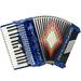 Baronelli 30 Key 48 Bass 3 Switch Piano Accordion With Staps Case Blue