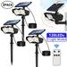 128 LEDs Solar Spot Lights Outdoor with Remote Control 2-in-1 Solar Landscaping Spotlights Waterproof Wired Solar Powered Wall Lights 3 Lighting Modes Security Light - Yard Patio Pool Garden 3 Pack