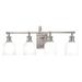 Hudson Valley Lighting 1974 Keswick 4 Light 29 Wide Bathroom Vanity Light - Chrome