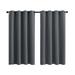 Hododo Home Textile Grommet Curtains Porch Yard Lawn Garden Full Thickened Thermal Insulation lackout Outdoor Curtains