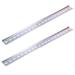 400mmx35mm x6.5mm 0.8mm Thickness Metal Straight Edge Guide DIN Rail Bronze 2pcs