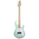 Sterling by Music Man StingRay Ray5 Maple Fingerboard 5-String Electric Bass Mint Green