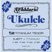 D Addario EJ87T Titanium Ukulele Strings Tenor