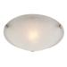 Westinghouse Westinghouse Lighting 6629700 Transitional One-Light 12 Inch Indoor Flush Mount Ceiling Light Fixture Brushed Nickel Finish Alabaster Glass