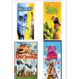 Children s 4 Pack DVD Bundle: Megamind Shrek Forever After Open Season 2 Madly Madagascar