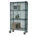 18 Deep x 48 Wide x 69 High Mobile Freezer Security Cage with 1 Interior Shelves