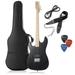 Davison 39-Inch Full-Size Left Handed Electric Guitar with Humbucker Pickup Black