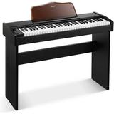 Eastar 61 Key Wooden Classic Digital Piano Full Size Keyboard for Beginners