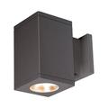 Wac Lighting Dc-Ws05-Fb Cube Architectural 1 Light 7 Tall Led Outdoor Wall Sconce -