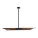12W 2 Led Chandelier in Modern and Contemporary Style-3.5 inches Tall and 8 inches Wide-Black/Aged Gold Finish Bailey Street Home 79-Bel-4636064