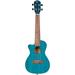 Ortega Earth Series RUOCEAN-CE-L Left-Handed Acoustic Electric Concert Ukulele Aqua Blue