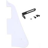 Pickguard for Chinese Made Epiphone Les Paul Standard Modern Style with Bracket White 1 Ply Black