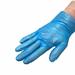 100 Shieldâ„¢ Vinal Blue Disposable Powder Free Gloves (Non Latex Vinyl Exam) XL