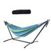 Double Hammock Chair Two Person Adjustable Hammock Bed with Steel Stand and Carry Bag 250lb Capacity