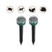 Topboutique Solar Mole Repellent 2 Pack Ultrasonic Solar Power Animals Repeller Waterproof for Outdoor Garden Lawn Yard Get Rid of Moles Voles Gophers Rats Rodents