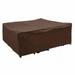 120 x 90 x 40 in. Premium Patio Cover Dark Brown - 600 x 300D PE