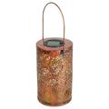 Northlight 8 Bronze Foliage Outdoor Solar Lantern with Handle