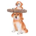 Wepro Playful Puppies Birdbath Polyresin Antique Garden Bird Bath For Home Garden Yard