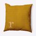Simply Daisy 18 x 18 Modern Monogram Indoor/Outdoor Polyester Throw Pillow Autumn Gold
