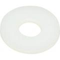 Pack of 100 Nylon 6/6 Standard Flat Washers for 1/4 Screw Made in USA