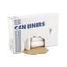 High-Density Can Liners with AccuFit Sizing 23 gal 14 microns 29 x 45 Natural 250/Carton