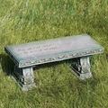 Religious Verse Memorial Garden Bench 15.25