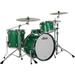 Ludwig Classic Oak 3-Piece Fab Shell Pack With 22 Bass Drum Green Sparkle