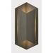 1 Light Large Outdoor Wall Sconce in Modern Style 10.5 inches Wide By 22 inches High-Bronze Finish Bailey Street Home 81-Bel-1757086
