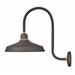 1 Light Large Outdoor Tall Gooseneck Barn Light Traditional-Industrial Style 16 inch Wide By 23.75 inch High-Museum Bronze Finish Bailey Street Home