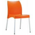 Vita Resin Outdoor Dining Chair Orange - set of 2