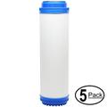 5-Pack Replacement for Watts CT-1 Granular Activated Carbon Filter - Universal 10-inch Cartridge for WATTS PREMIER 500515 CT-1 DRINKING WATER SYSTEM - Denali Pure Brand