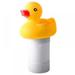 Pool Chemical Dispenser Small Cute Duck-Shape Strong Floating Chlorine Dispenser Tablet Floater Use as a Spa Chemical Dispenser for Pool Spa Hot Tub Fountain