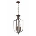 Millennium Lighting - 4 Light Pendant-24 Inches Tall and 12 Inches Wide-Rubbed