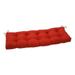 Pillow Perfect Outdoor | Indoor Splash Flame Outdoor Tufted Bench Swing Cushion 56 X 18 X 5