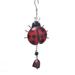 Ladybug Bee Wind Chime With Hook Hanging Bell Metal Glass Chime for Garden Yard Patio and Home Decor