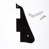Pickguard for Chinese Made Epiphone Les Paul Standard Modern Style with Bracket Black 3 Ply Nickel