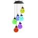 Famure Color Changing Wind Chimes Snowman Christmas Tree Decorative Lights Solar Wind Chime for Patio Yard Outside Garden Decor