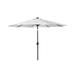 Westin Outdoor 9.5 White Solid Print Octagon Lighted Patio Umbrella with UV Resistant