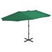 vidaXL Outdoor Umbrella Parasol with Double Top Patio Sunshade Shelter Aluminum