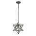 Elk Home 9-Inch Wide Star Mini Pendant Traditional Oiled Bronze